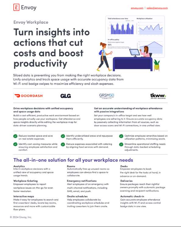 Workplace one-pager preview